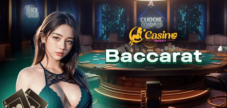 Hình ảnh bàn Baccarat với các lá bài